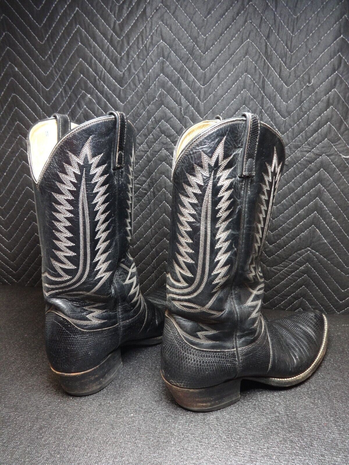 Dan Post Mens 11 Teju Lizard Leather Western Cowboy Boots 06830