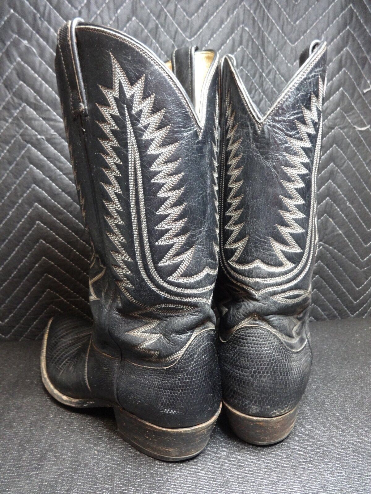 Dan Post Mens 11 Teju Lizard Leather Western Cowboy Boots 06830