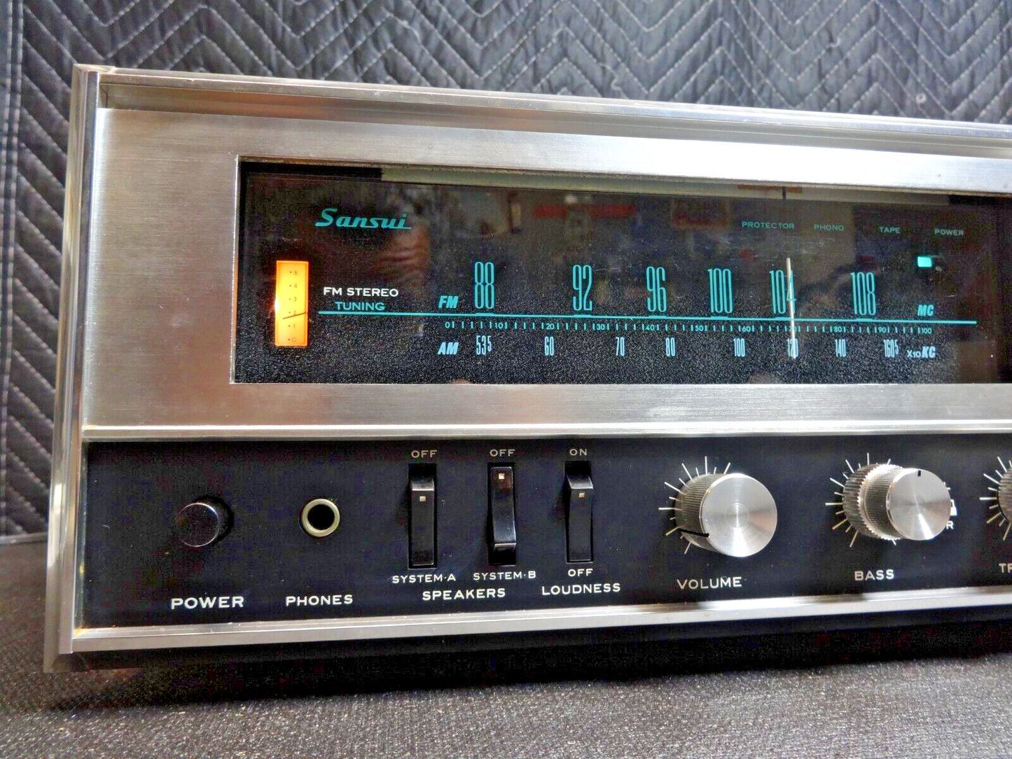 Sansui 3000A Stereo Receiver Amplifier Tuner  - Serviced - Vintage Silver Face