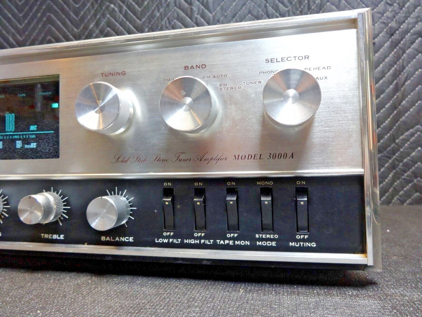 Sansui 3000A Stereo Receiver Amplifier Tuner  - Serviced - Vintage Silver Face