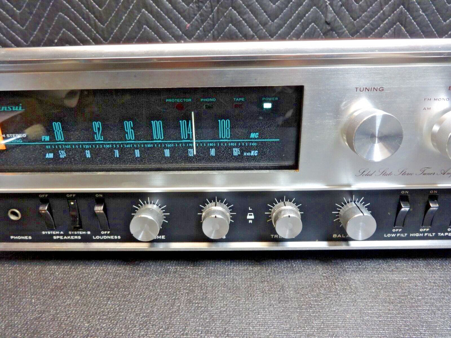 Sansui 3000A Stereo Receiver Amplifier Tuner  - Serviced - Vintage Silver Face