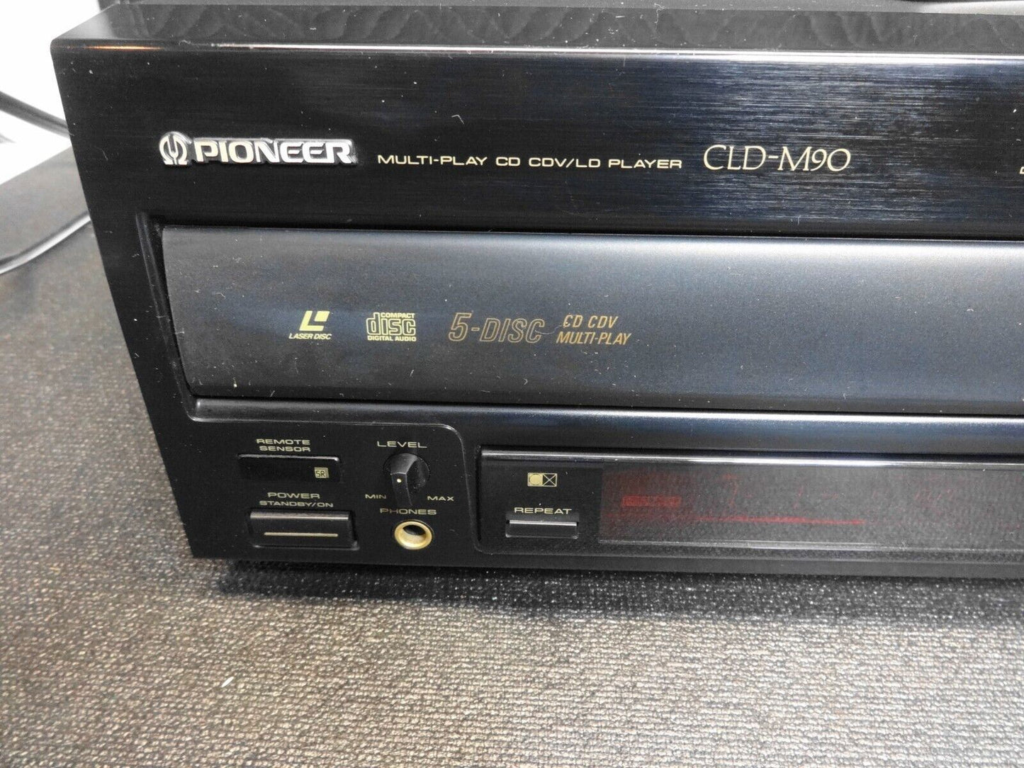 Pioneer CLD-M90 Laserdisc Multi-Play 5 CD CDV/LD Player - Serviced - Works Great