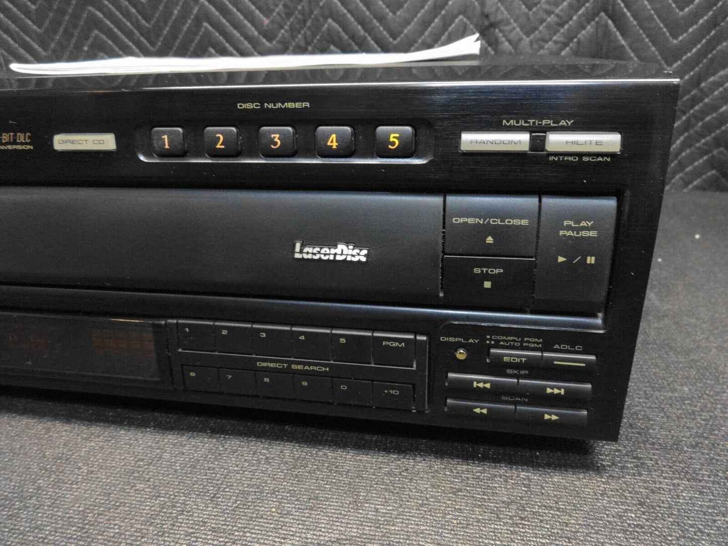 Pioneer CLD-M90 Laserdisc Multi-Play 5 CD CDV/LD Player - Serviced - Works Great