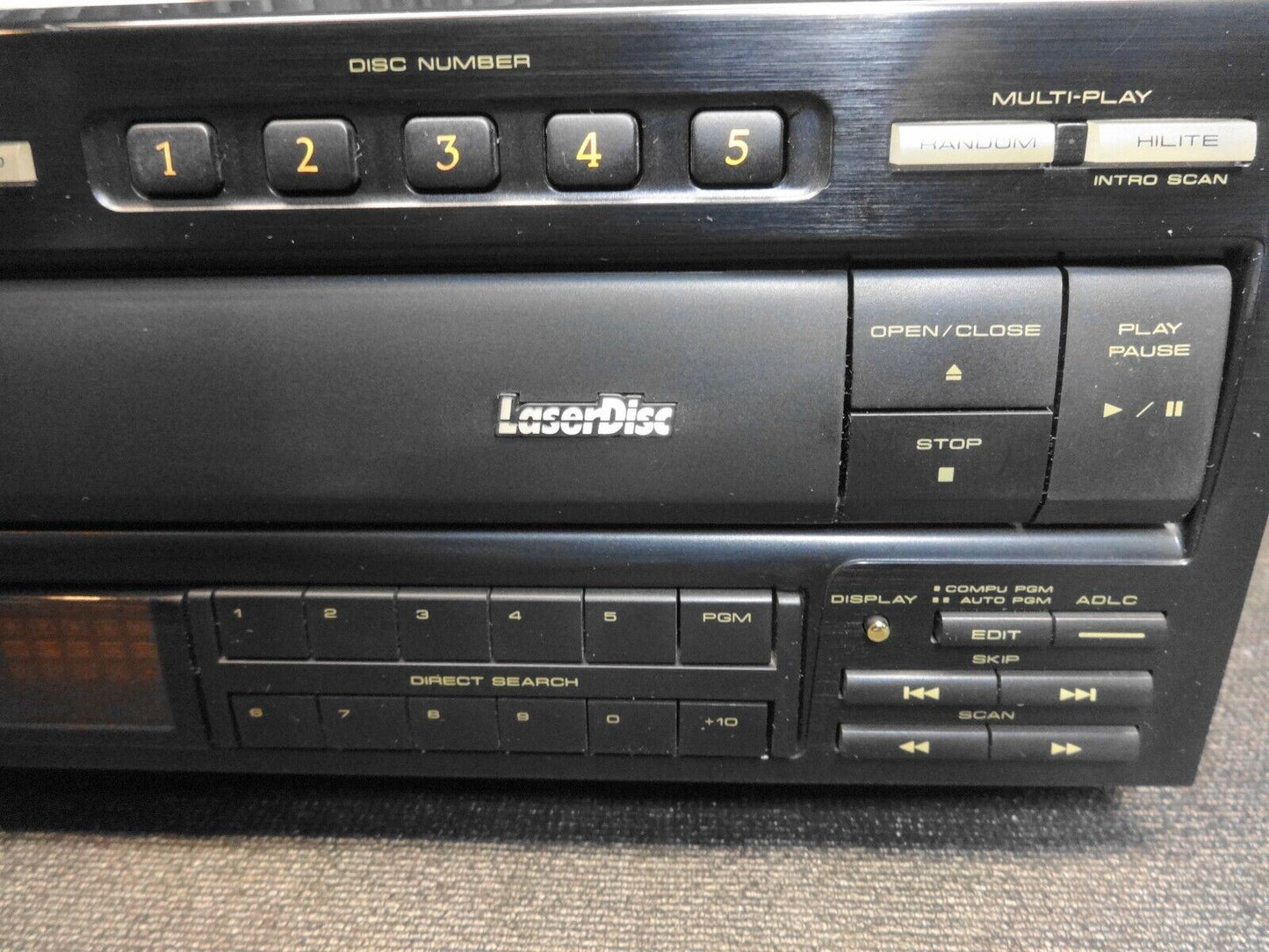 Pioneer CLD-M90 Laserdisc Multi-Play 5 CD CDV/LD Player - Serviced - Works Great