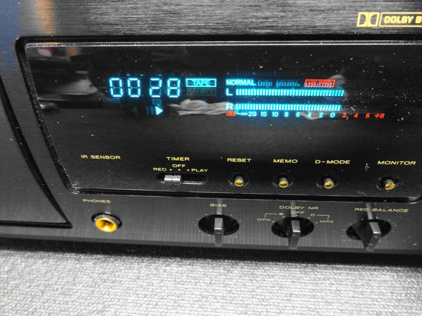 MARANTZ SD-63 Three Head Cassette Tape Deck w/ Remote - DOLBY B-C NR HX PRO