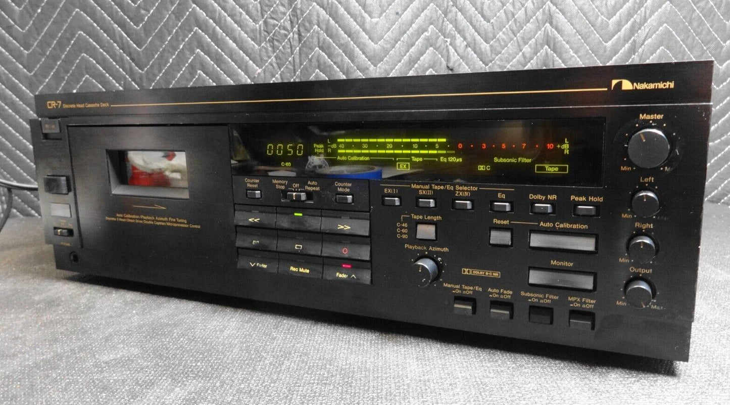 The Nakamichi CR-7 Discrete-Head Cassette Deck Player