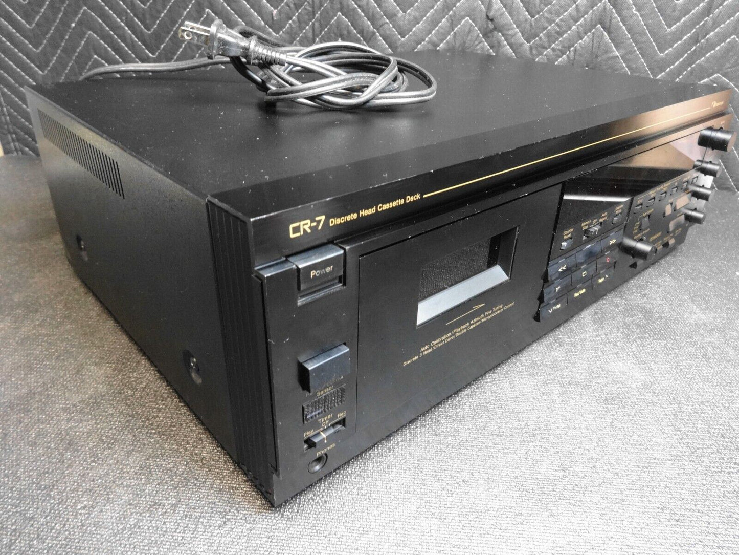 The Nakamichi CR-7 Discrete-Head Cassette Deck Player