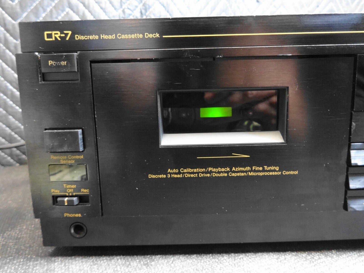 The Nakamichi CR-7 Discrete-Head Cassette Deck Player