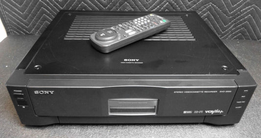 Sony SVO-2000 Stereo S-VHS VCR w/ Remote - *Serviced* - Refreshed