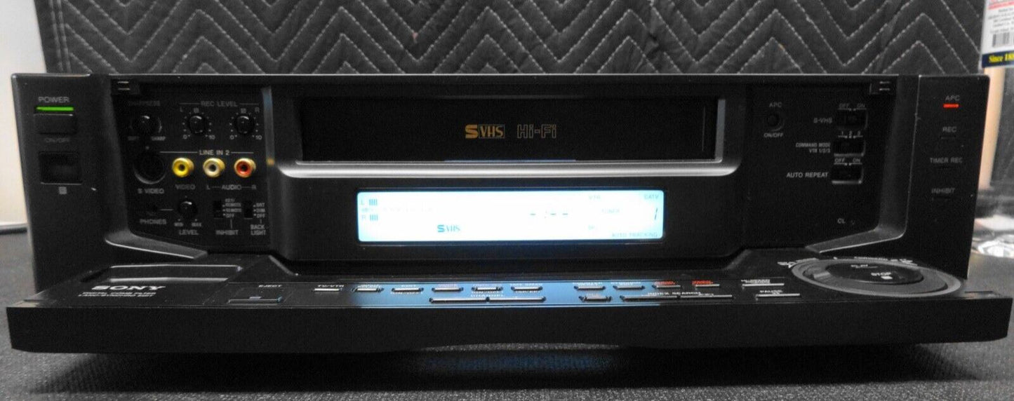 Sony SVO-2000 Stereo S-VHS VCR w/ Remote - *Serviced* - Refreshed