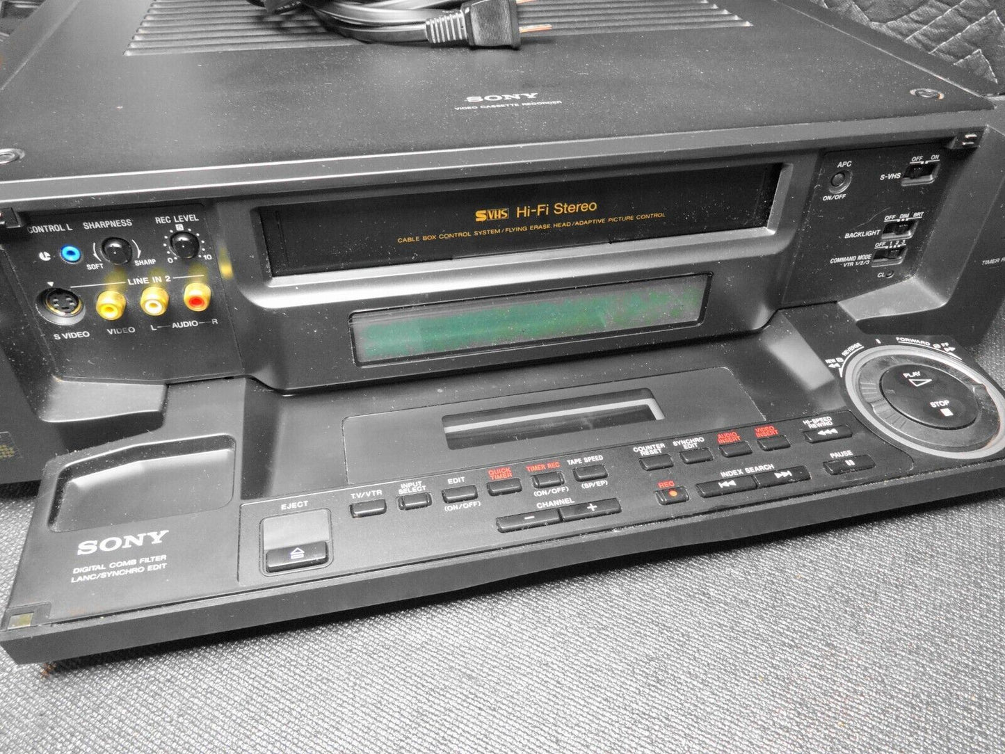 Sony SLV-R1000 Top Model SVHS/VHS VCR - Serviced - Refreshed