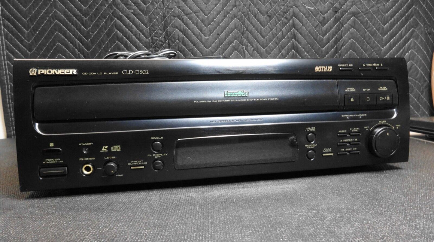 Pioneer CLD-D502 Dual Side Laserdisc Player CD, CDV, LD w/ Remote - SERVICED