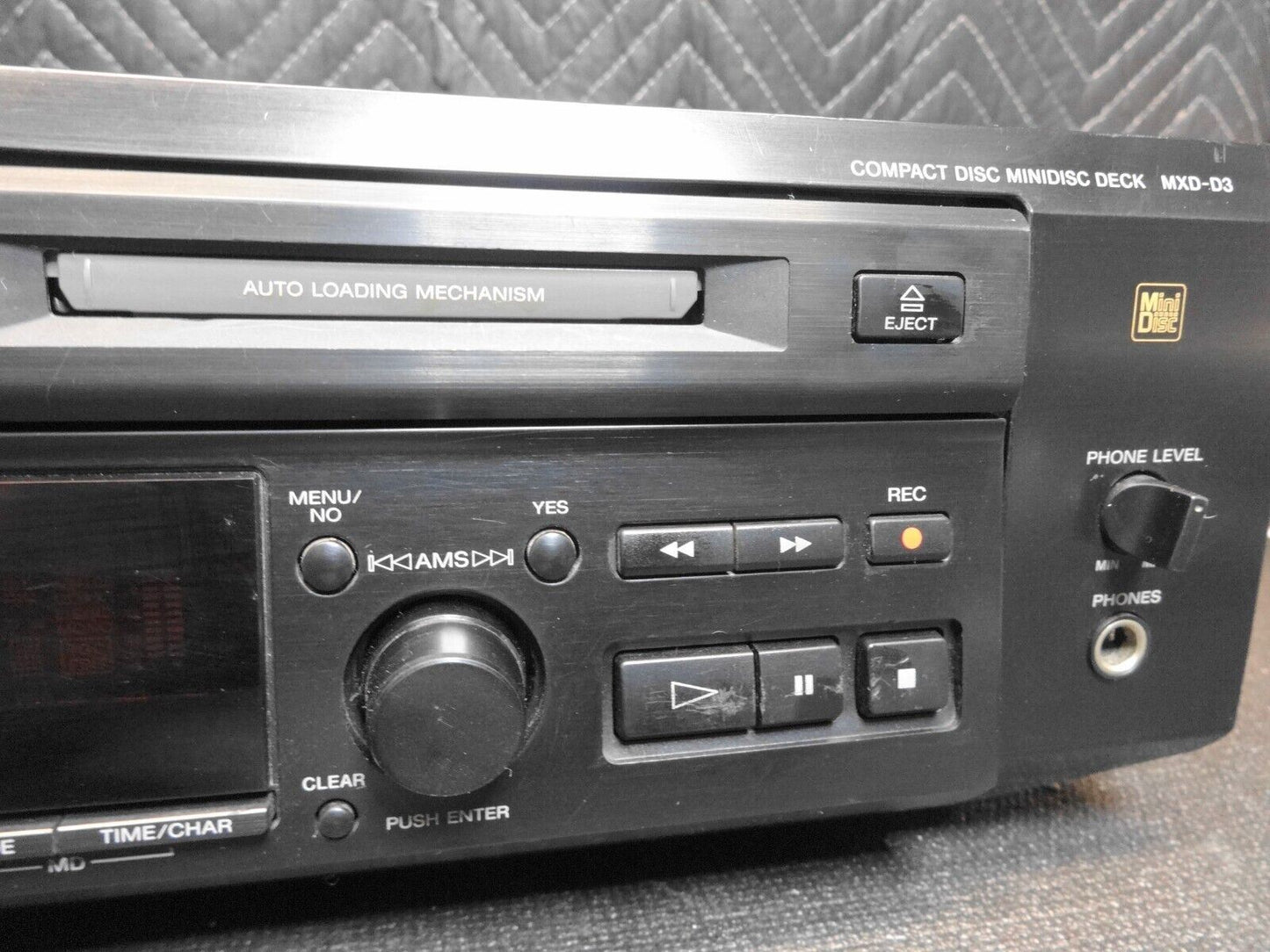 Serviced - Sony MXD-D3 MD/CD Minidisc CD Combo Deck Player Recorder, No Remote