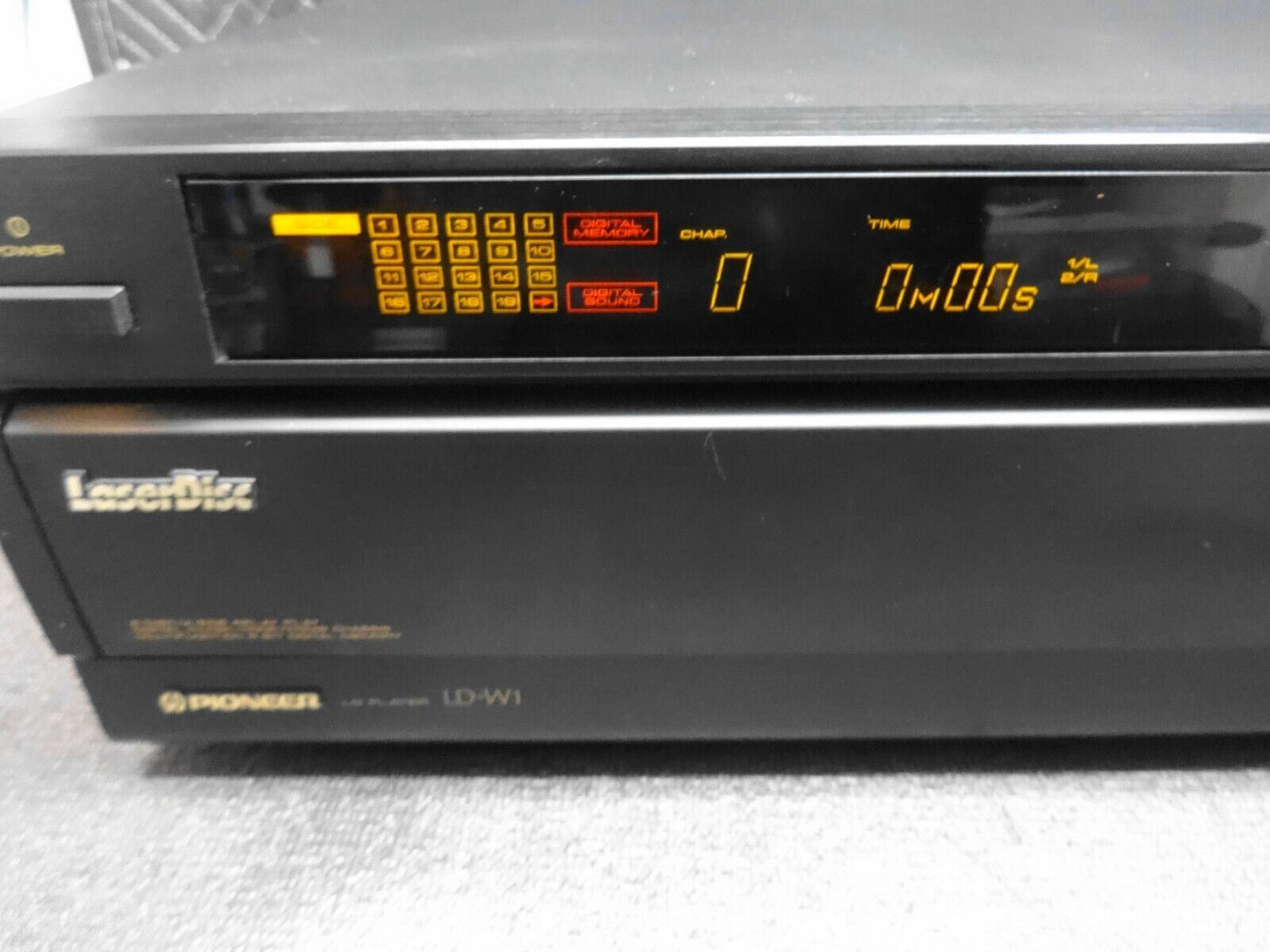 Pioneer LD-W1 Laserdisc Player w/ Remote and Manual - Inspected, Tested Working