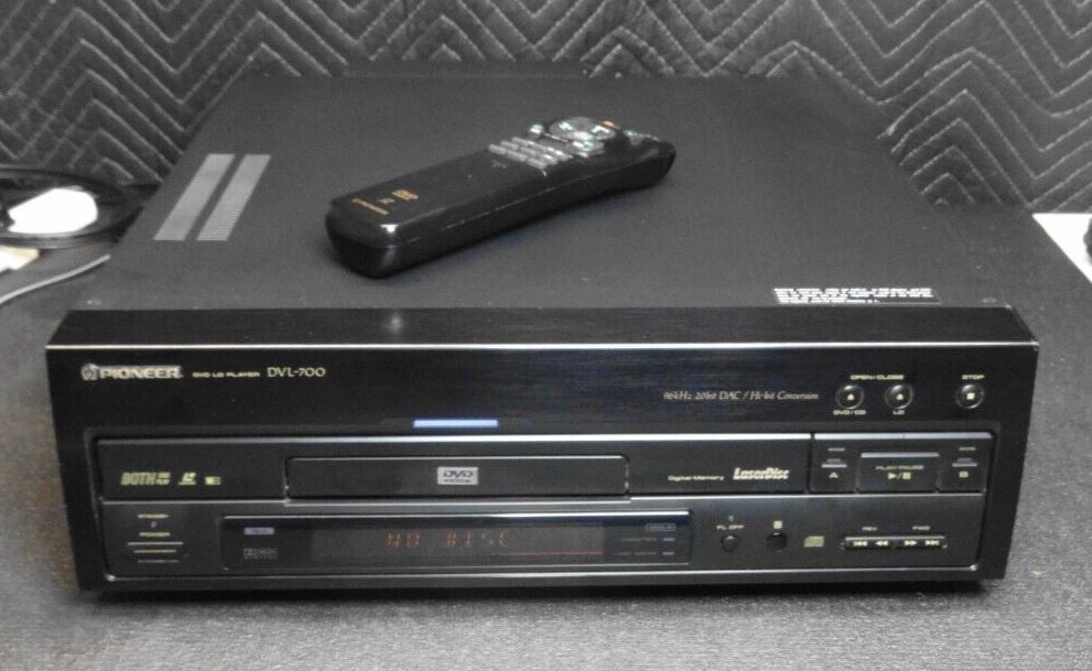 Pioneer DVL-700 DVD Laserdisc Player W/ Remote - Serviced, New Belt Lens Cleaned