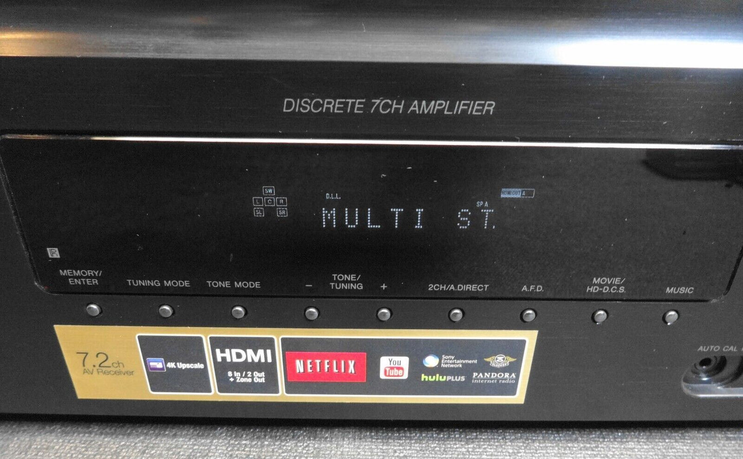 Sony STR-DA2800ES Discrete 7CH Amplifier Multi Channel AV Receiver AC 120V~60Hz