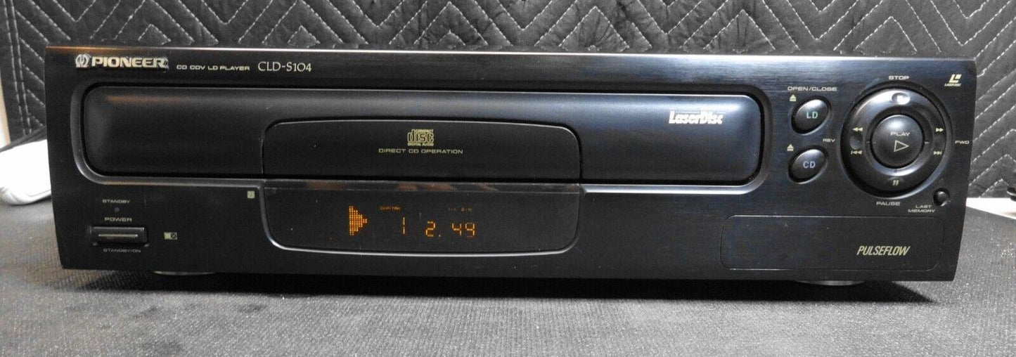 Pioneer CLD-S104 Laserdisc/CD/CDV LD Player *Serviced* - New Loading Belt