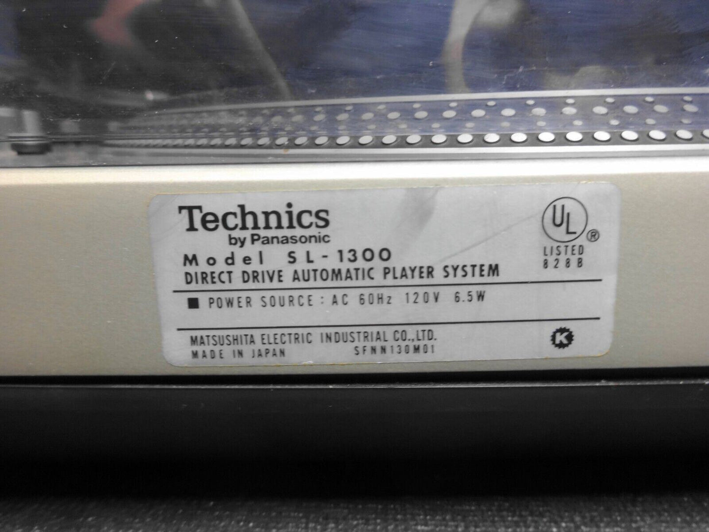 TECHNICS SL-1300 Direct Drive Automatic Turntable w/ Lancer  ht9es - *Serviced *