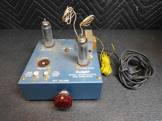 Vintage vacuum tube Knight KIT WIRELESS BROADCASTER & AMPLIFIER - Parts Restore