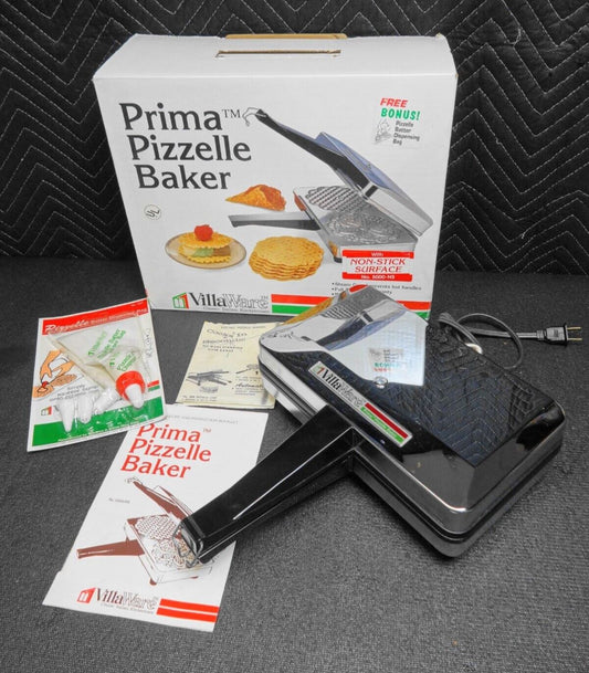 VillaWare Prima Professional Pizzelle Baker Italian Cookie Maker 5000-NS