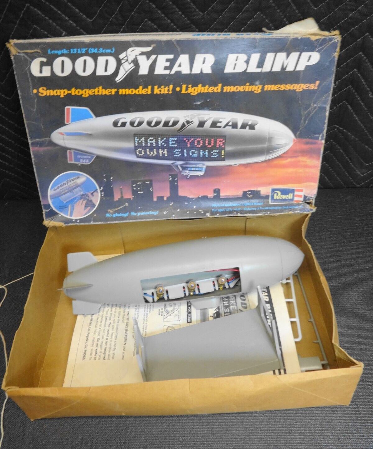 Vintage 1975 Revell Good Year Blimp Snap Model w/ Box, Instructions, Decals