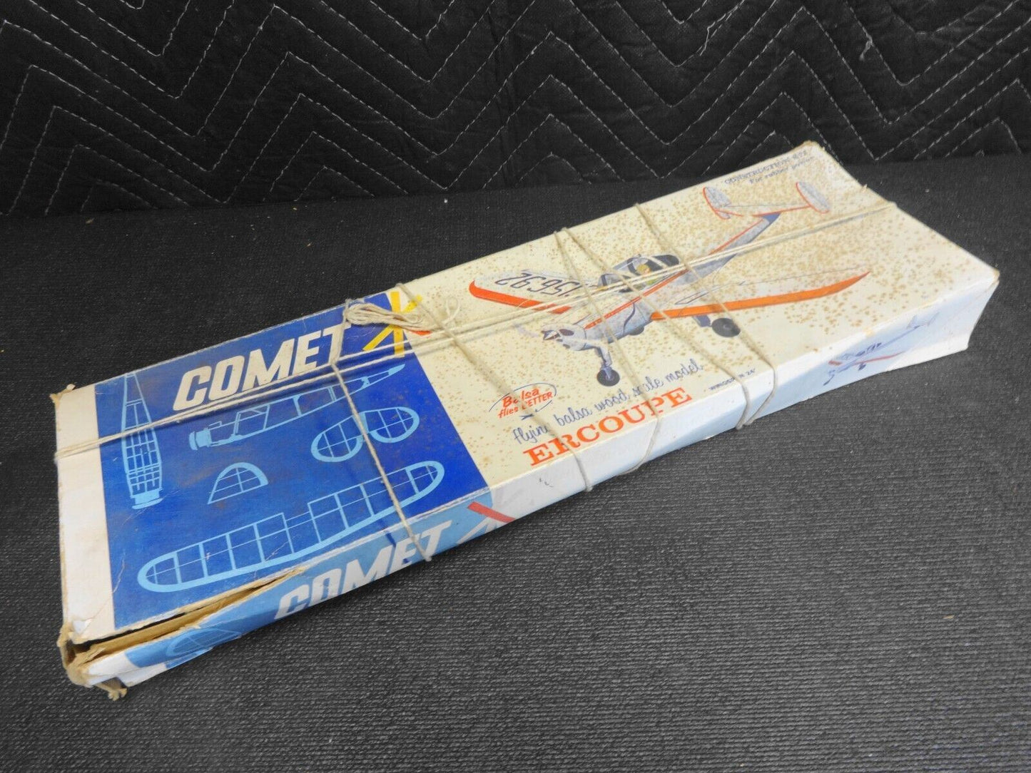 Vintage Comet Ercoupe Model Airplane Kit NOS - Distressed Box