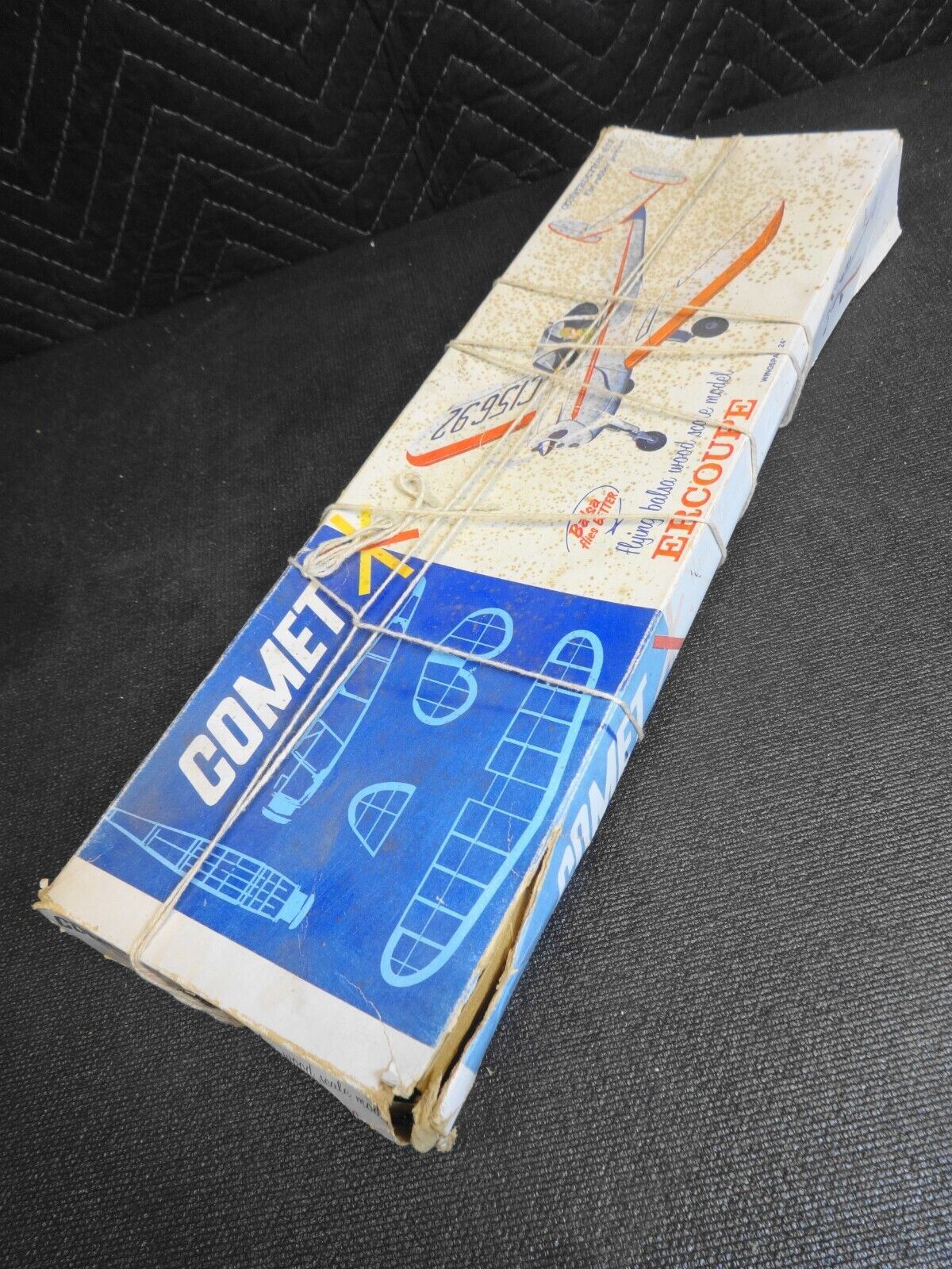 Vintage Comet Ercoupe Model Airplane Kit NOS - Distressed Box