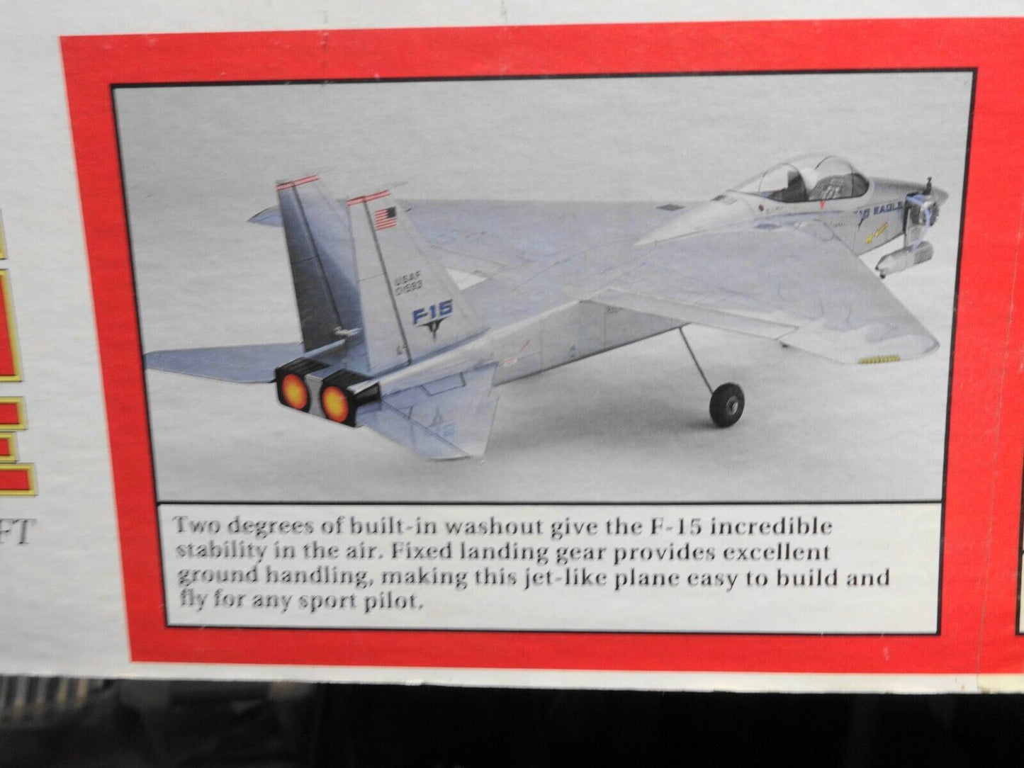 Great Planes USAF F-15 Eagle Desert Storm R/C Sport Scale Model Airplane Kit