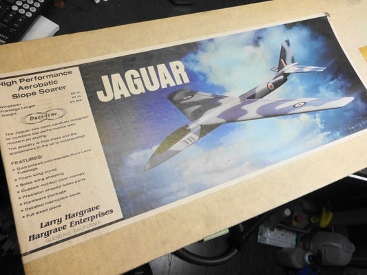 RARE Larry Hargrave Jaguar Slope Soarer RC Plane - 69" Wingspan NOS NIB Vintage