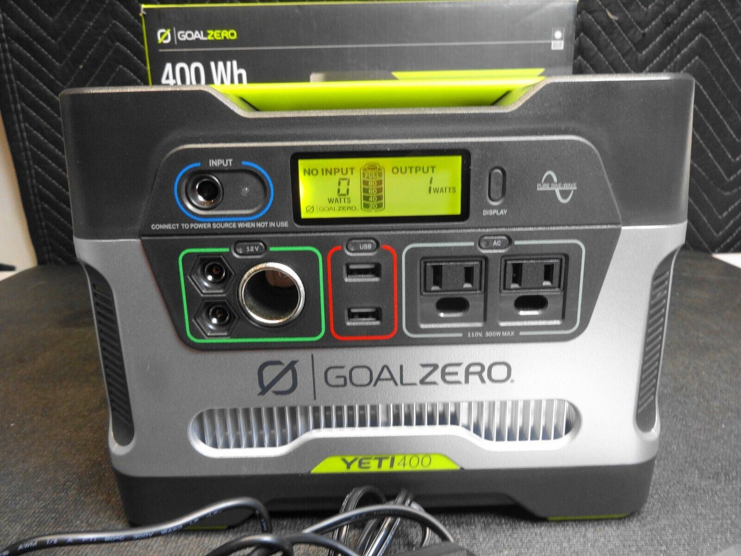 Goal Zero Yeti 400 Portable AGM Battery Bank, Solar Power Station (Camping, RV)