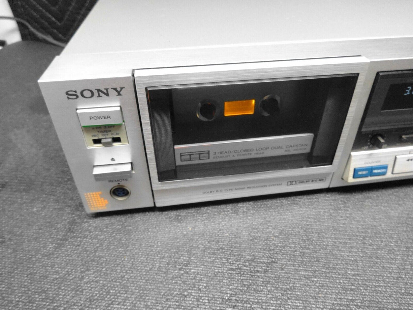 SONY TC-K555 STEREO CASSETTE TAPE DECK 3-HEAD 2-MOTOR DUAL-CAPSTAN PRO SERVICED