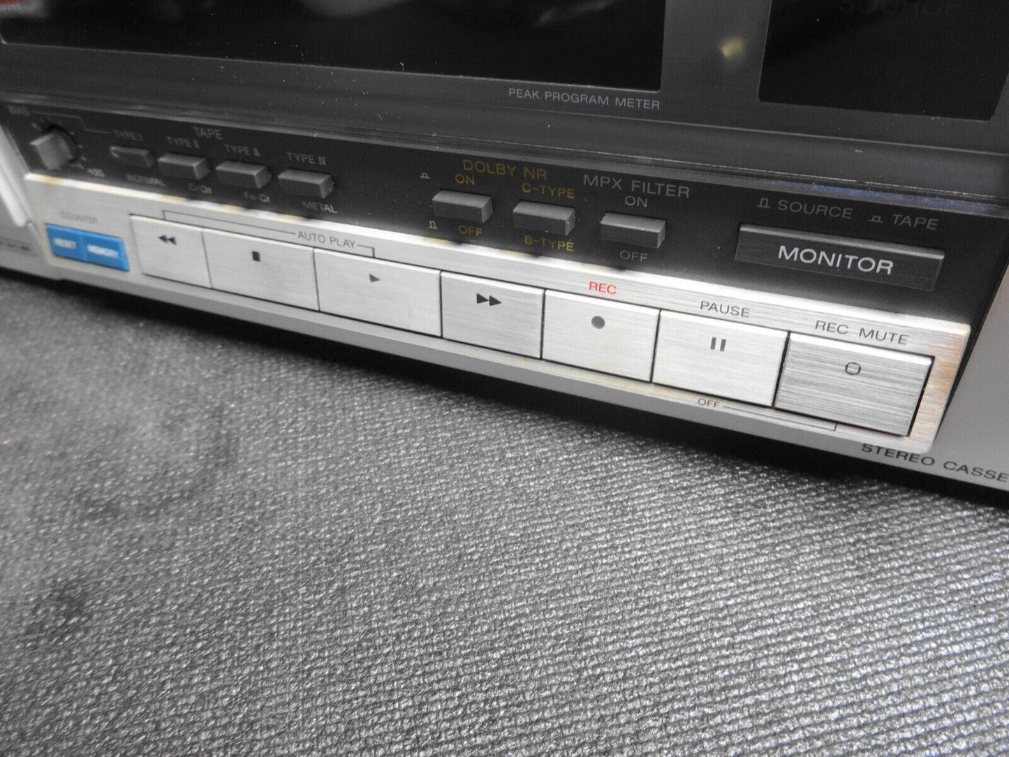 SONY TC-K555 STEREO CASSETTE TAPE DECK 3-HEAD 2-MOTOR DUAL-CAPSTAN PRO SERVICED