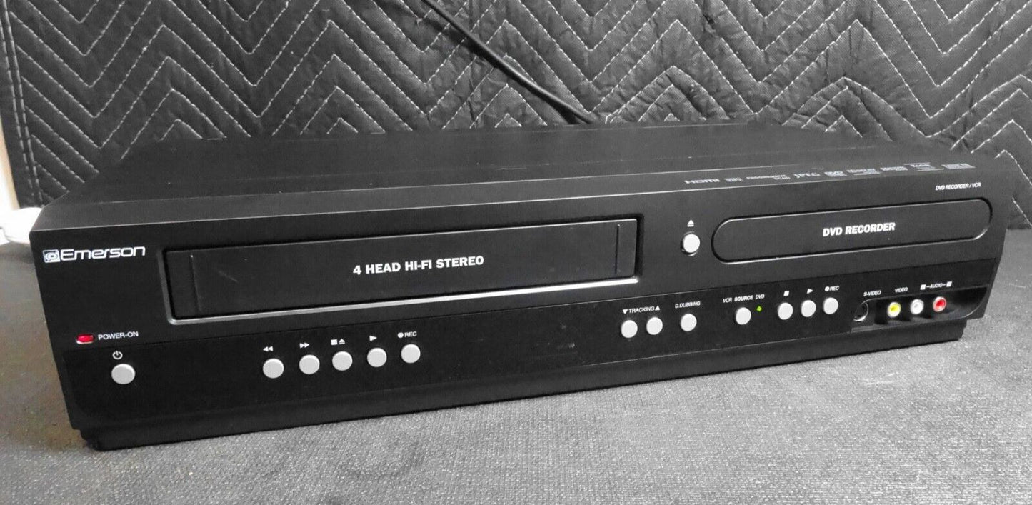 Emerson ZV427EM5 DVD Recorder VCR Combo HDMI 1080p VHS DVD Dubbing *SERVICED*