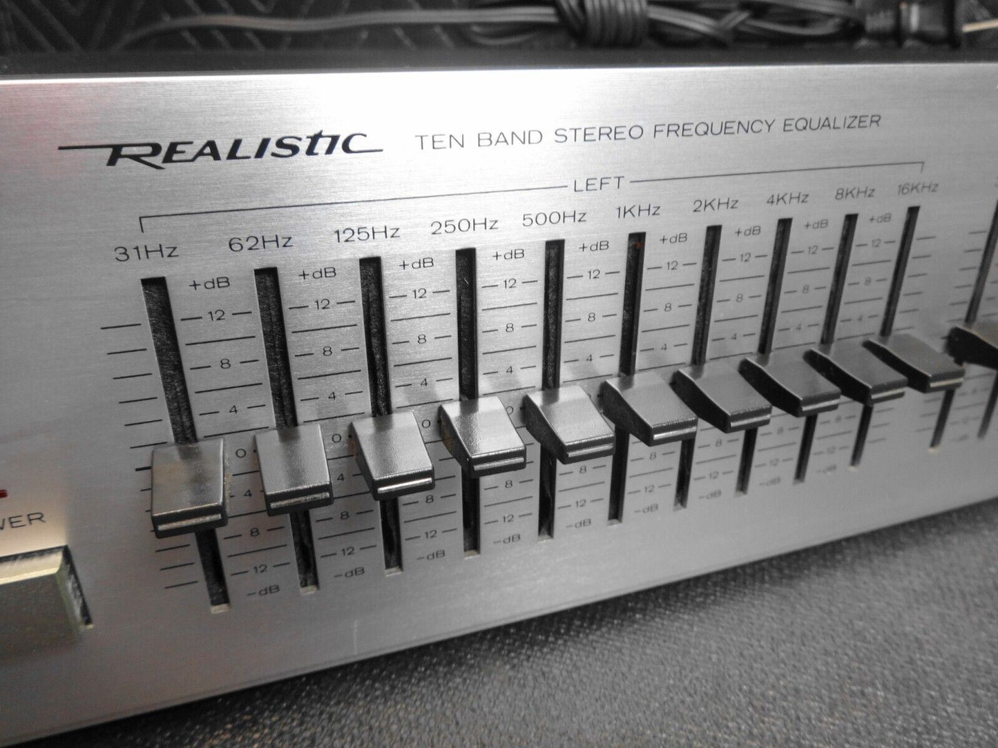 REALISTIC 31-2005 10-BAND STEREO EQUALIZER - SERVICED - CLEANED - TESTED