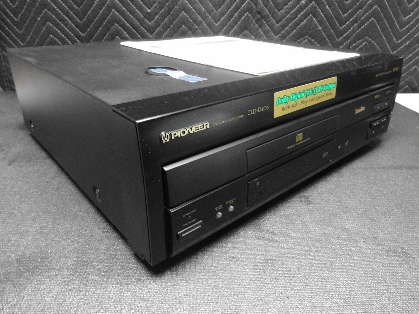 Pioneer CLD-D406 Laser Disc Player w/ Manual, Cables & Remote  *Serviced*