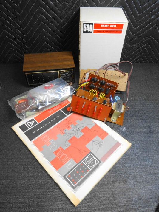 Vintage 1980s Graymark Binary Clock LED 540 Kit