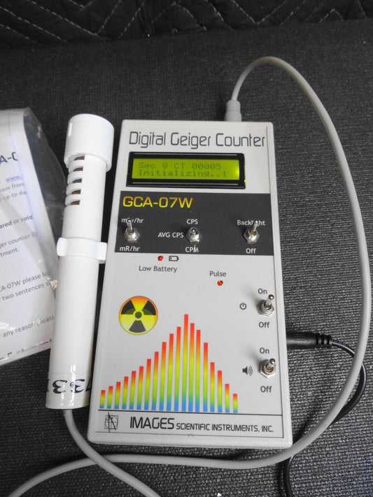 GCA-07W Professional Digital Geiger Counter Radiation Device w/ Manual & Power