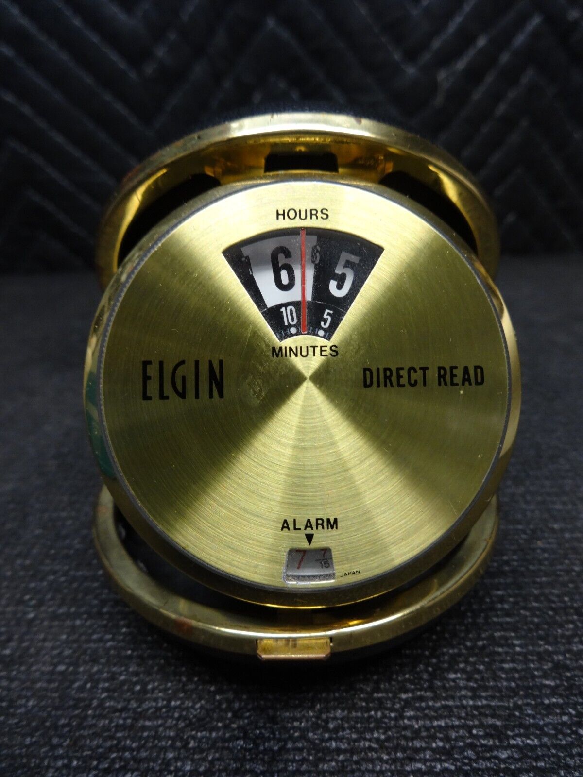 Vintage Elgin Direct Read Travel Alarm Clock - Rare & Working Item