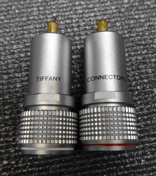 2pcs (1Pair) - TIFFANY RCA  Male Plug / Connector