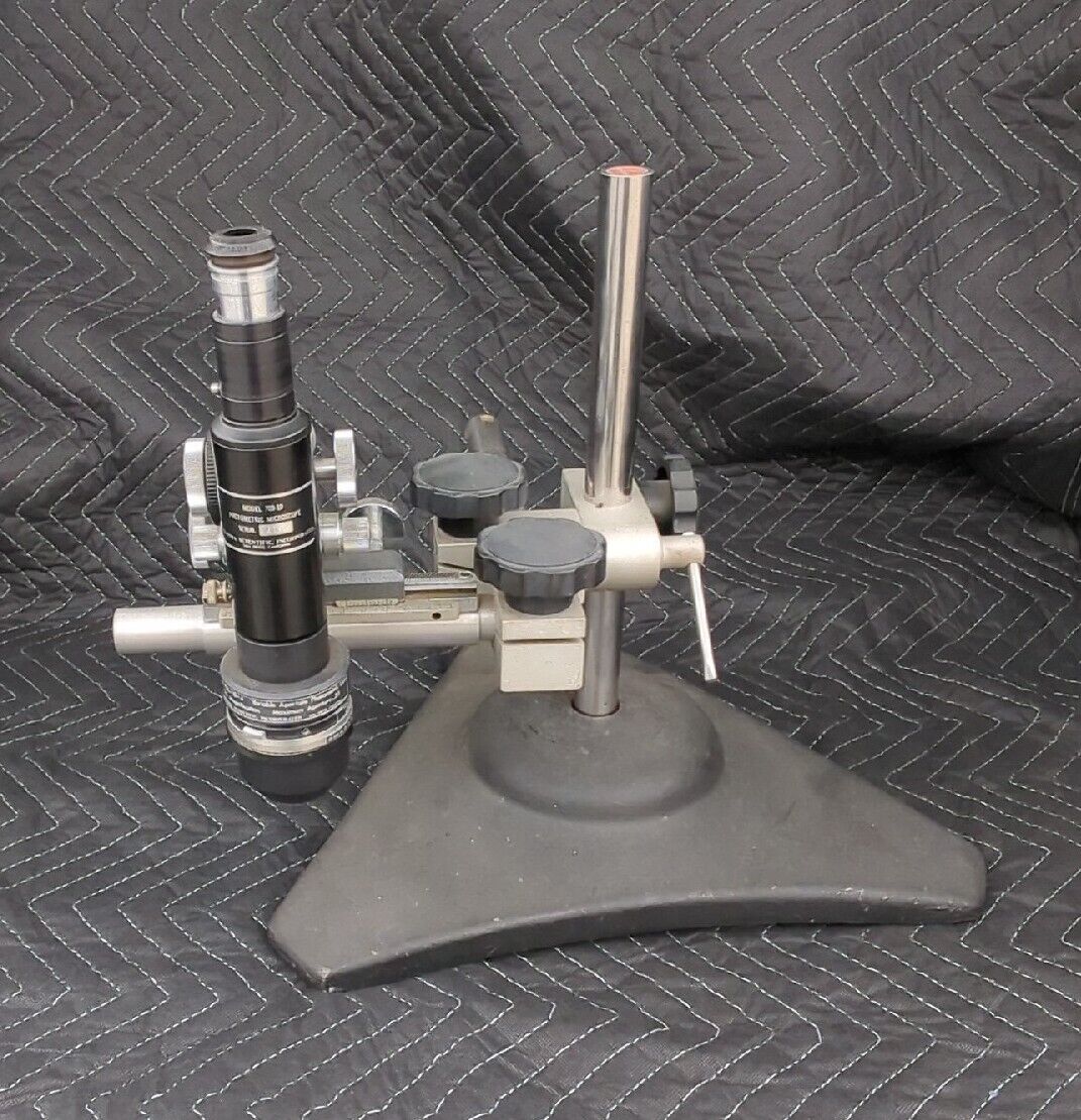Gamma Scientific 700-10 Photometric Microscope Stage, Positioner Assembly, Stand