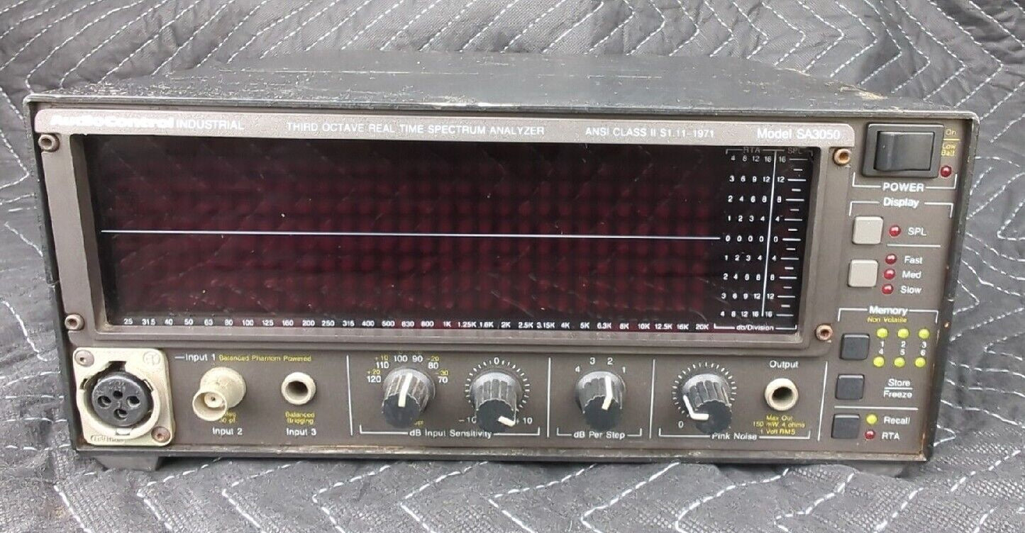 Audio Control Industrial SA3050 RTA Real Time 3rd Octave Spectrum Analyzer