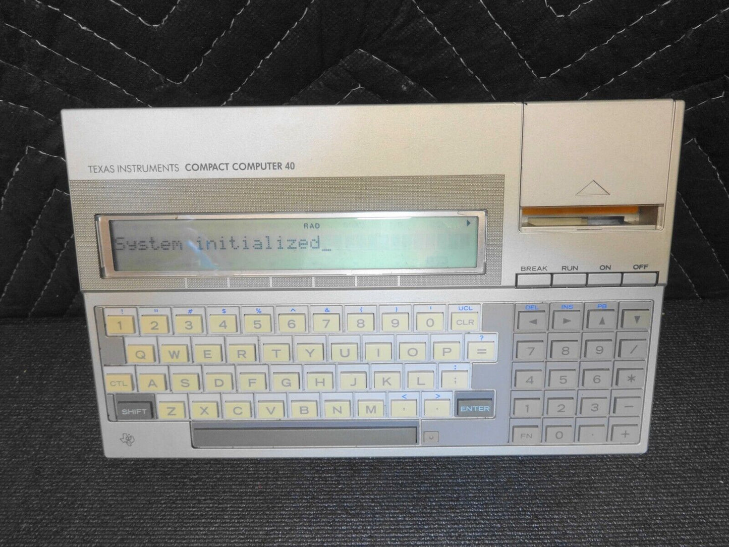 Texas Instruments TI COMPACT COMPUTER 40 w/ Original Manual - CC-40 CC40 WORKING
