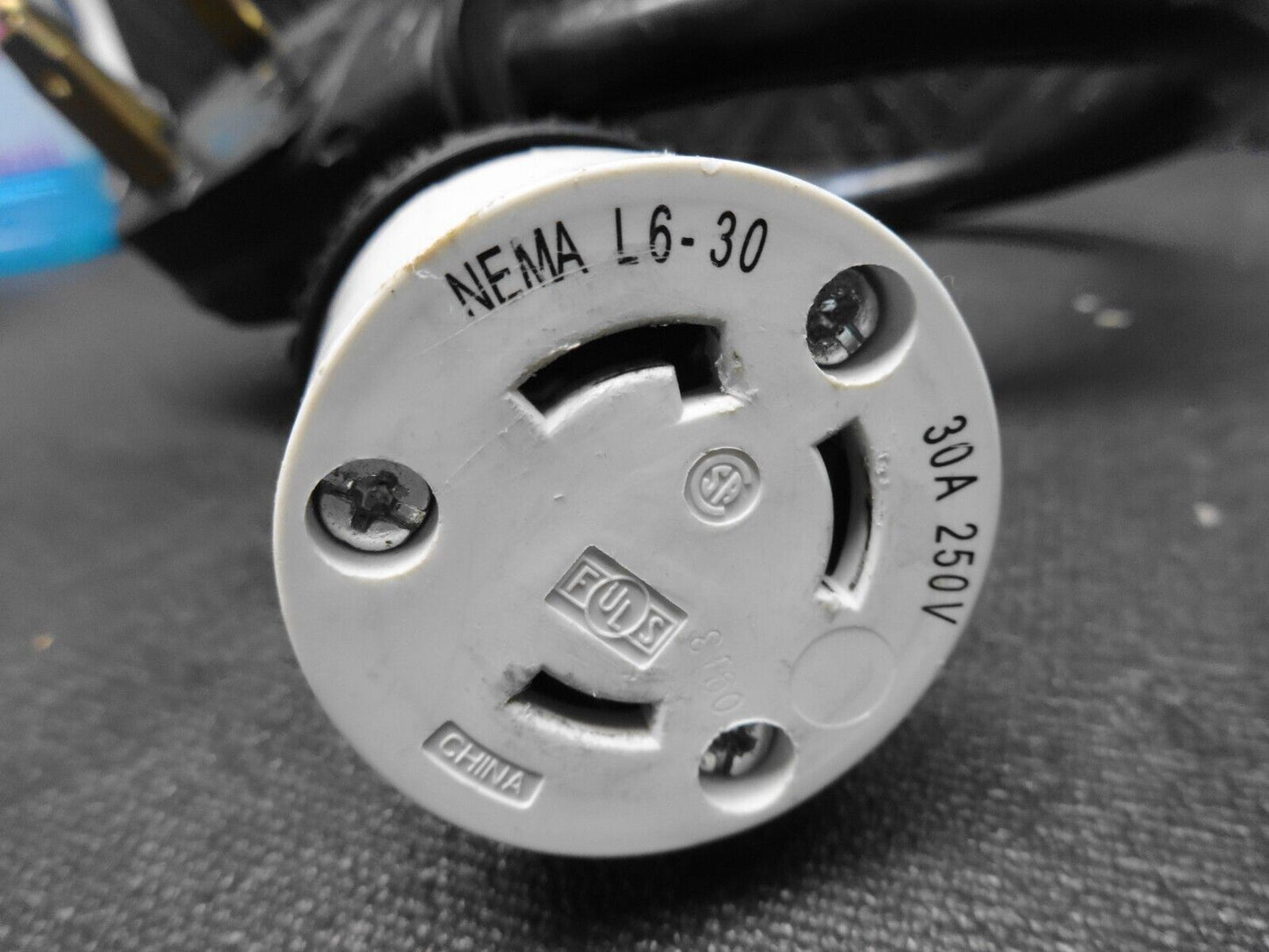 3 PRONG - 30 Amp NEMA L14-30P to 30 Amp NEMA L6-30R 250V Adapter for EV Charging