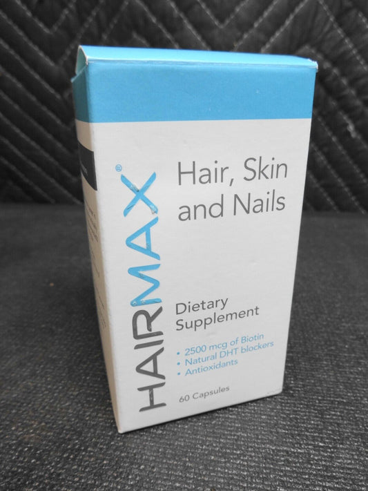 HairMax Supplement Biotin Supplement Hair Promotes Skin and Nail Health 60 Count