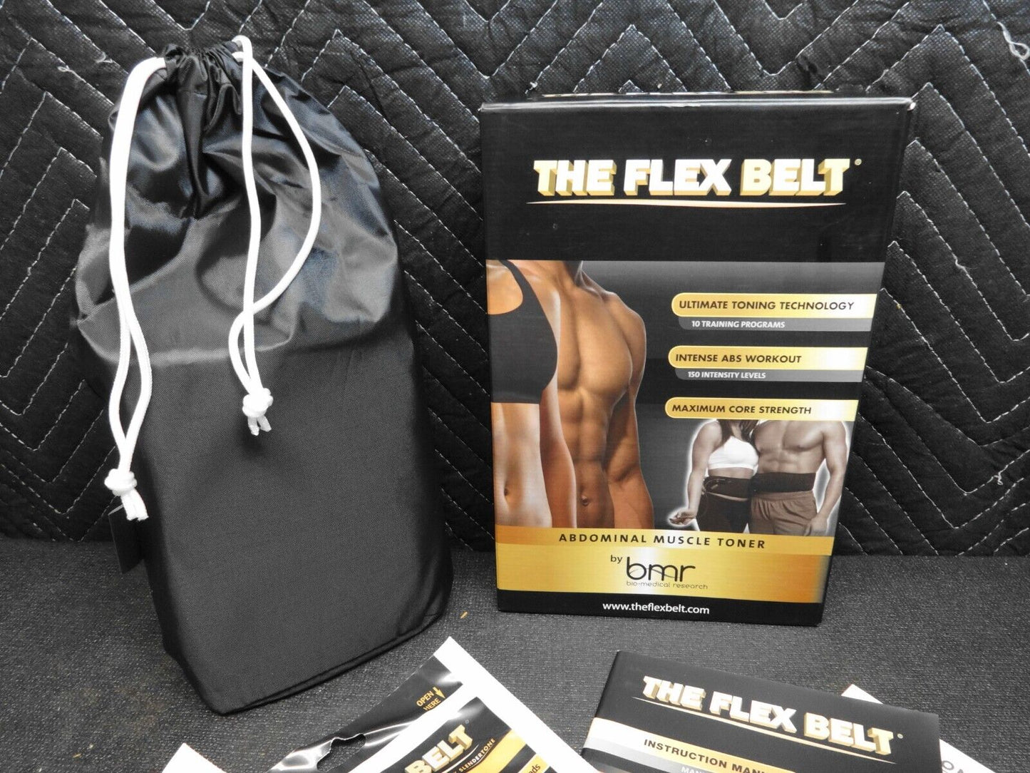 The Flex Belt Electronic Abdomnial Workout Muscle Toner BMR OPEN BOX Never Used