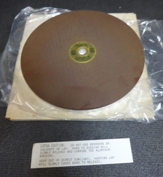 Crystalite Lapidary Phenolic Lap 8" Disc 1/2" Hole