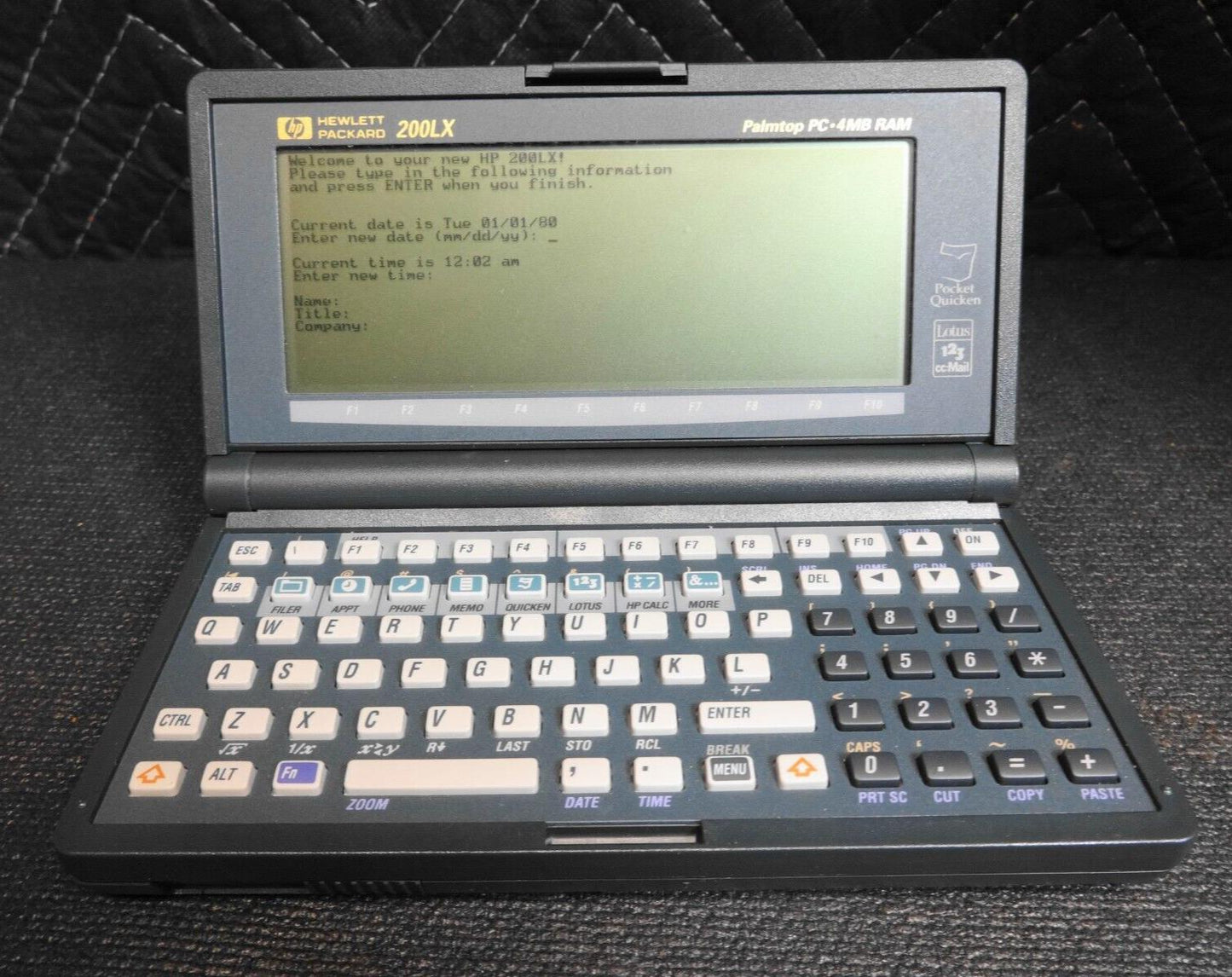 Hewlett Packard HP 200LX 4MB F1216A Palmtop PC - Excellent Specimen