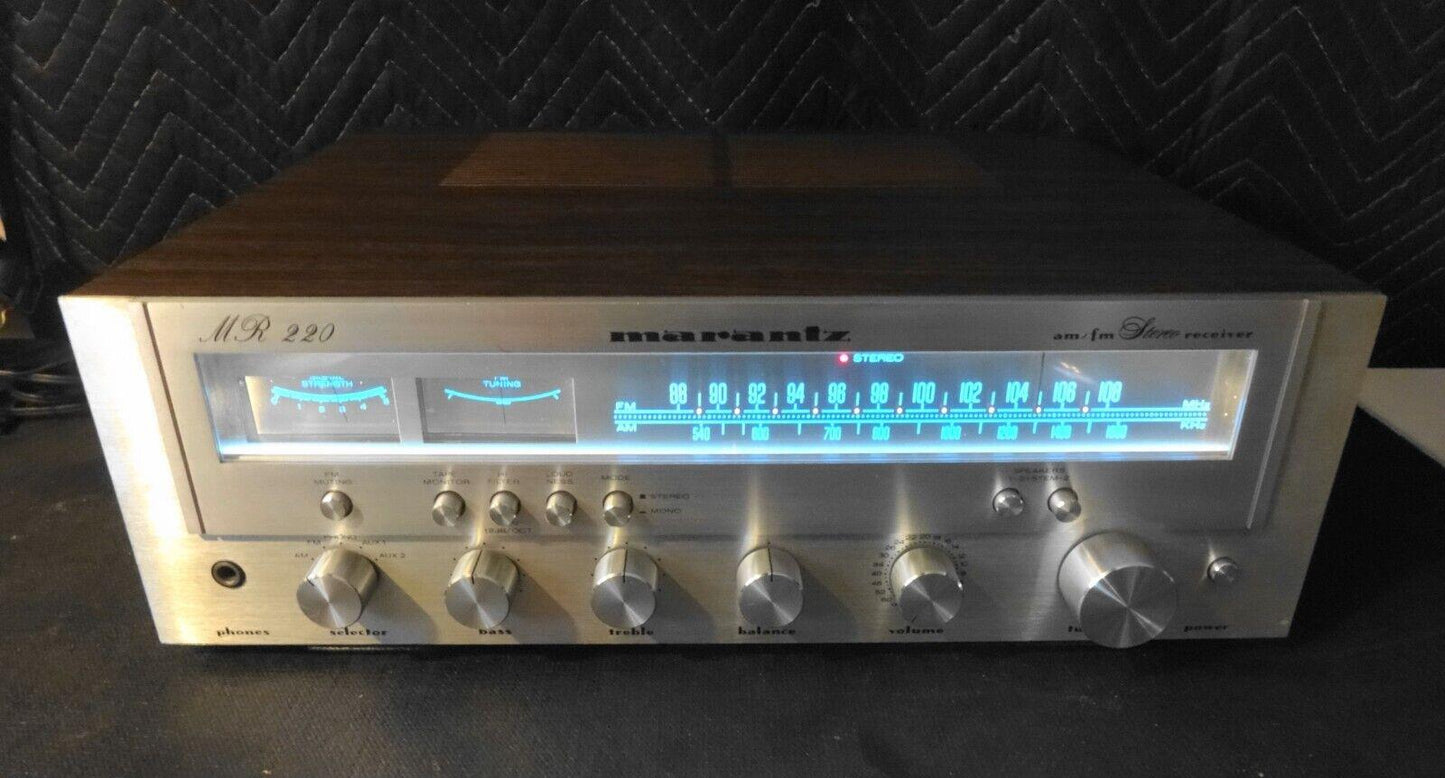 MARANTZ MR220 VINTAGE STEREO RECEIVER - SERVICED - CLEANED - TESTED