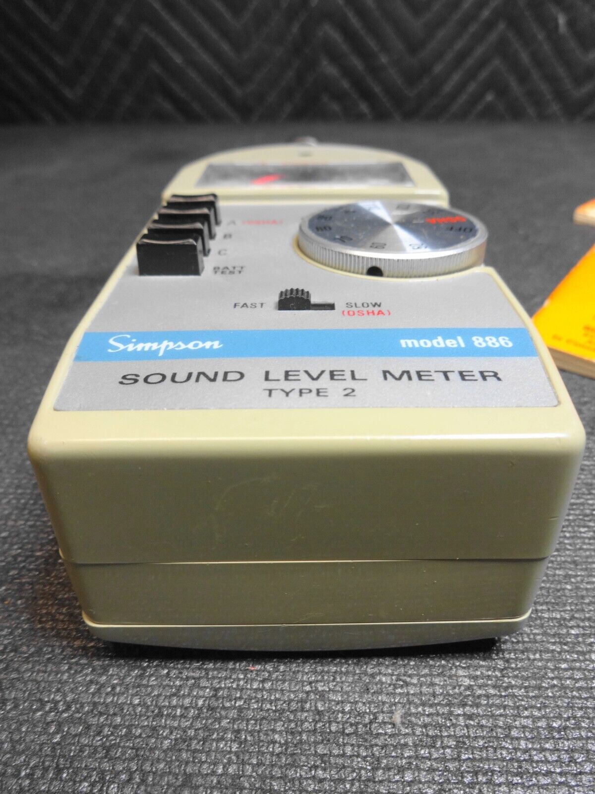 Simpson Sound Level Meter Model 886 Type 2 w/ Calibrator Model 896 & Manuals