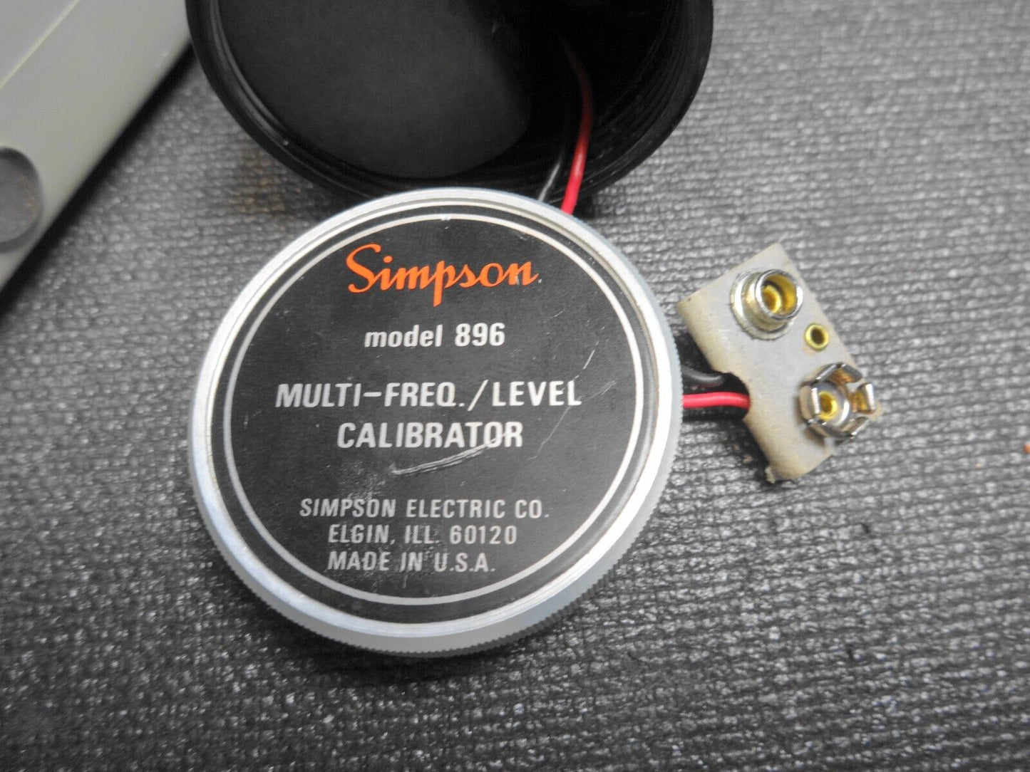 Simpson Sound Level Meter Model 886 Type 2 w/ Calibrator Model 896 & Manuals